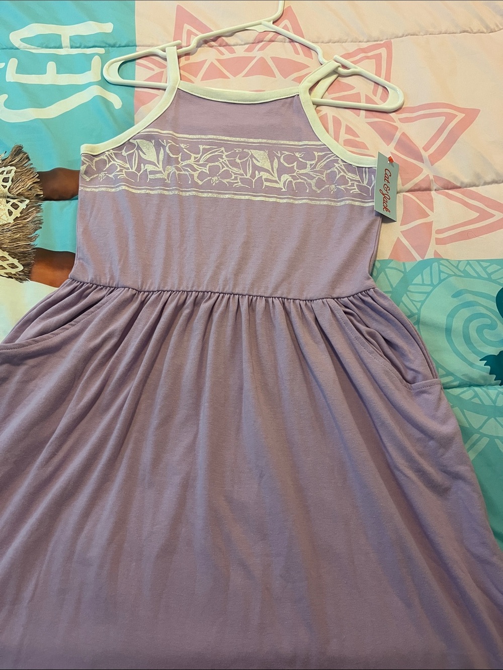 Cat & Jack Girls XL (14) Purple Dress NWT